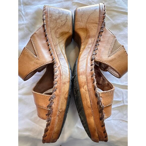 Ariat Leather Slide Wedge Sandals Size 8.5 - Picture 3 of 8